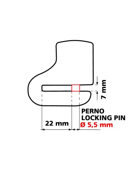 Pinza antifurto bloccadisco moto scooter perno diametro 5 5mm
