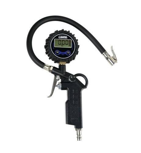Pistola con manometro digitale per gonfiaggio pneumatici