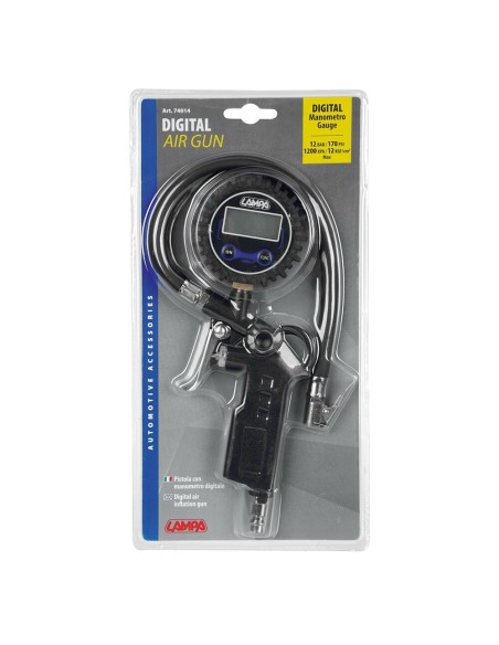 Pistola con manometro digitale per gonfiaggio pneumatici