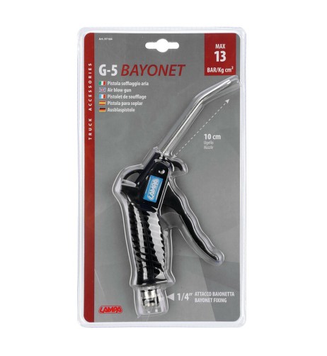 Pistola soffiaggio aria con attacco a baionetta