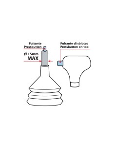 Pomello cambio automatico universale Drive pelle nera 2
