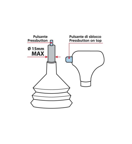 Pomello cambio automatico universale Drive pelle nera