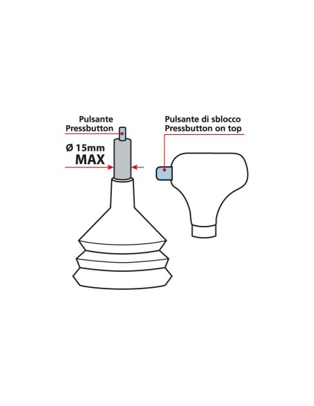 Pomello cambio automatico universale Drive pelle nera