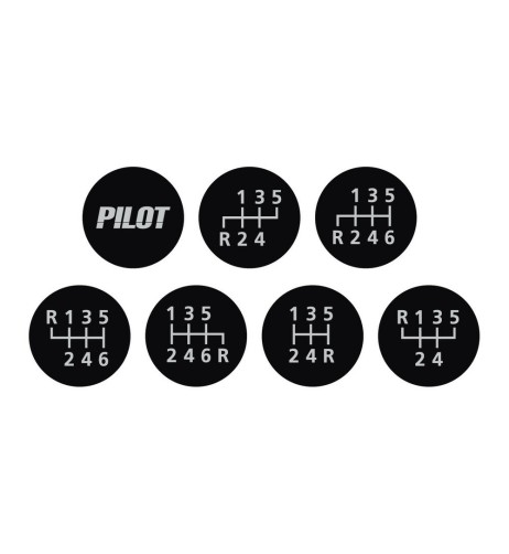 Pomello cambio standard universale Speed pelle nera