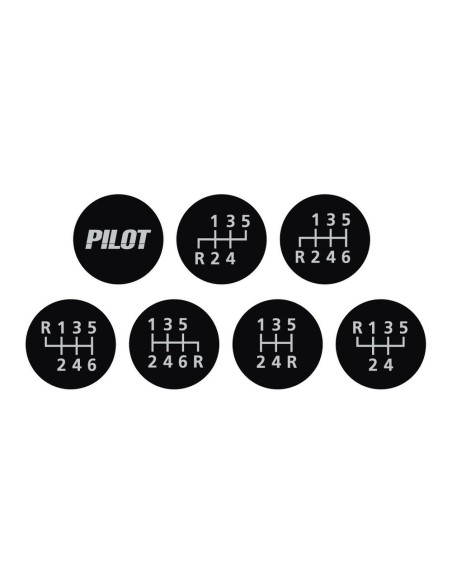 Pomello cambio universale Speed sport pelle nera
