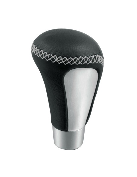 Pomello cambio alluminio e pelle Pulse grigio