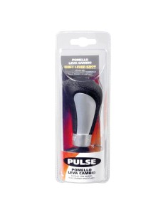 Pomello cambio alluminio e pelle Pulse grigio 2