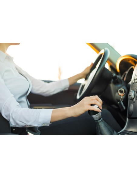 Pomello cambio alluminio pelle e strass GTX