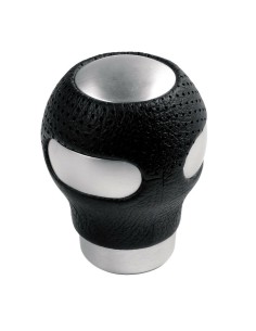 Pomello cambio lega alluminio e pelle Beta