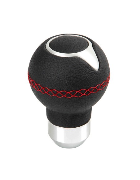 Pomello cambio lega alluminio e pelle Kuma