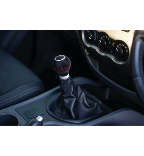 Pomello cambio lega alluminio e pelle Kuma