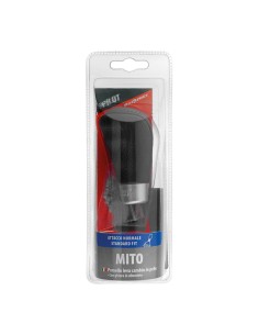 Pomello cambio universale Mito alluminio e pelle 2