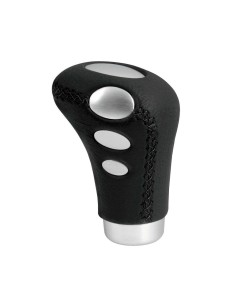 Pomello cambio vera pelle nera Cobra 2 nero