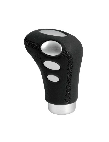 Pomello cambio vera pelle nera Cobra 2 nero