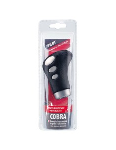 Pomello cambio vera pelle nera Cobra 2 nero 2