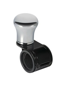 Pomello volante in alluminio anodizzato cromato staffa nera