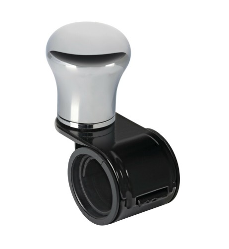 Pomello volante in alluminio anodizzato cromato staffa nera