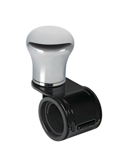 Pomello volante in alluminio anodizzato cromato staffa nera