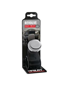 Pomello volante in alluminio anodizzato cromato staffa nera 2