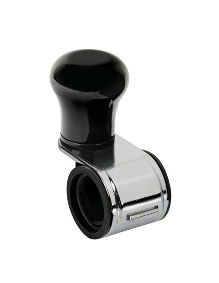 Pomello volante in alluminio anodizzato nero staffa cromata