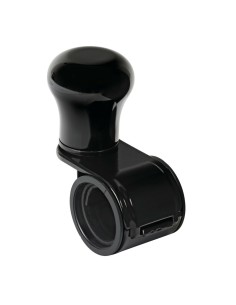 Pomello volante in alluminio anodizzato nero staffa nera