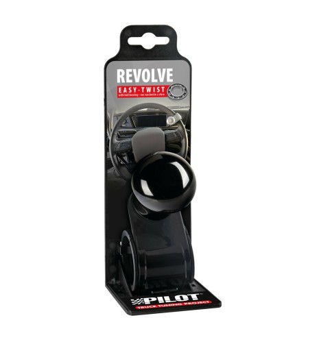 Pomello volante in alluminio anodizzato nero staffa nera