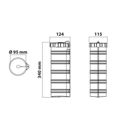 Porta documenti ermetico a bussolotto