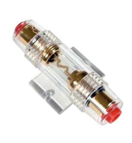 Porta fusibile AGU contatti rame laminato oro per fusibili in vetro 10 80A