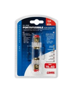 Porta fusibile AGU contatti rame laminato oro per fusibili in vetro 10 80A 2