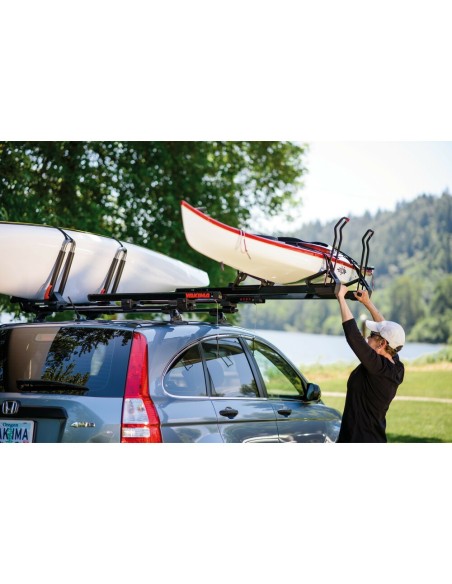 Porta kayak e 2 tavole da surf estensibile per barre portatutto Yakima Show