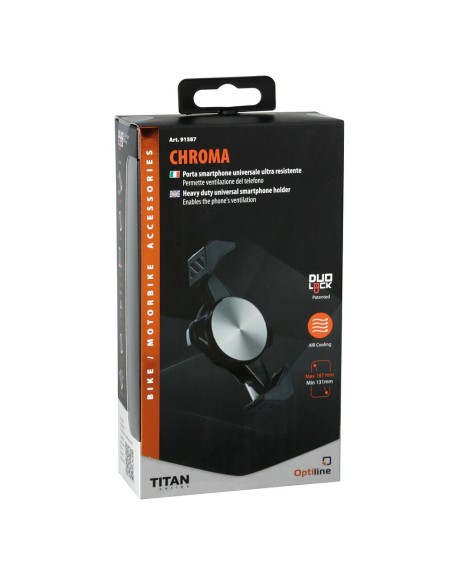 Porta smartphone universale Chroma Titan Opti Line