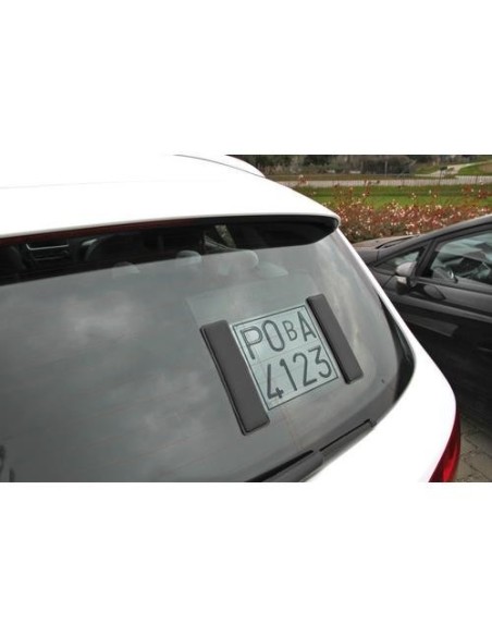 Porta targa di prova magnetico con tasca porta documenti