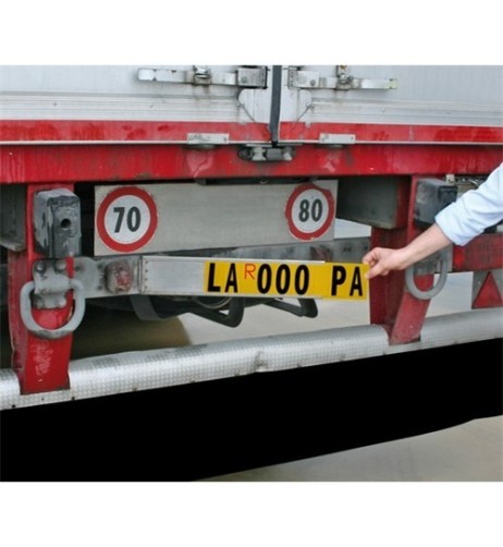 Porta targa ripetitrice per rimorchi e semirimorchi 500x115mm