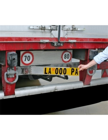 Porta targa ripetitrice per rimorchi e semirimorchi 500x115mm