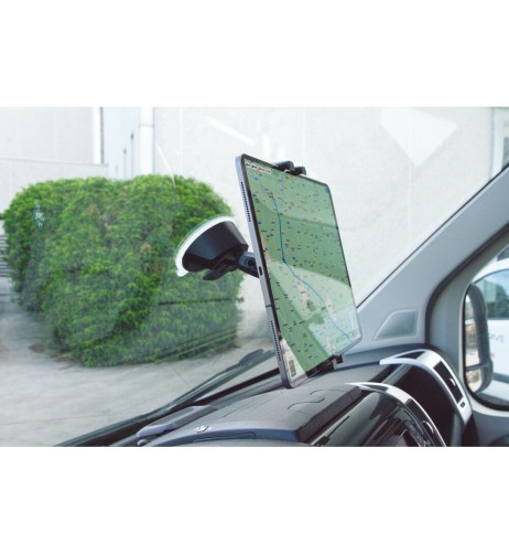 Porta telefono e tablet con ventosa adesiva per parabrezza o cruscotto