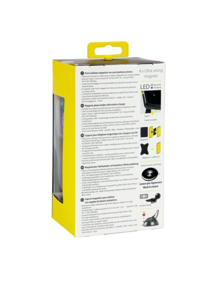 Porta telefono magnetico con carica batteria wireless