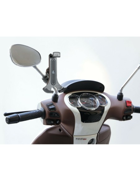 Porta telefono universale con attacco specchietto o parabrezza scooter