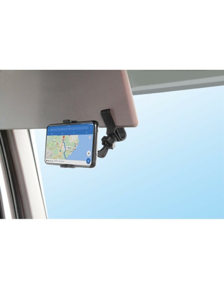Porta telefono Visor Snap regolabile per visiera parasole