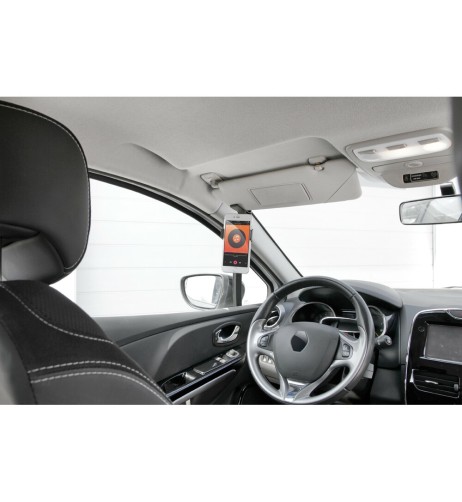 Porta telefono Visor Snap regolabile per visiera parasole