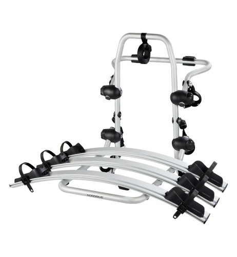 Portabiciclette posteriore in alluminio Nordrive Radius 3 bici