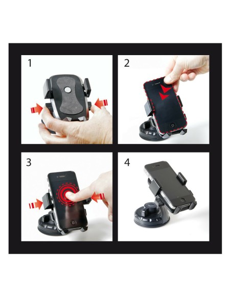 Portacellulare auto camion camper universale con bloccaggio automatico