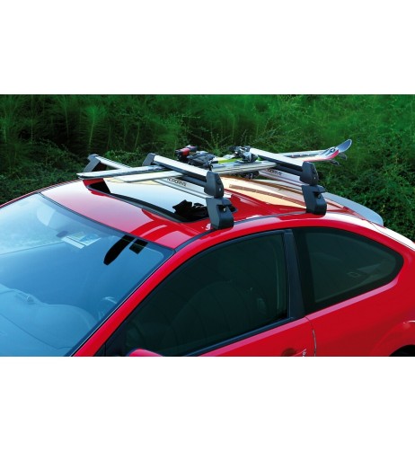 Portasci e Snowboard NK 40 in alluminio per barre 4 sci o 2 snow