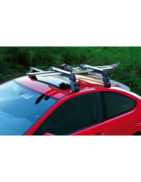 Portasci e Snowboard NK 40 in alluminio per barre 4 sci o 2 snow
