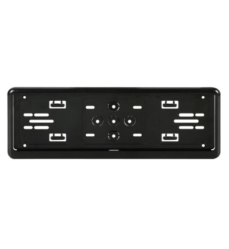 Portatarga anteriore auto universale in ABS nero 19926