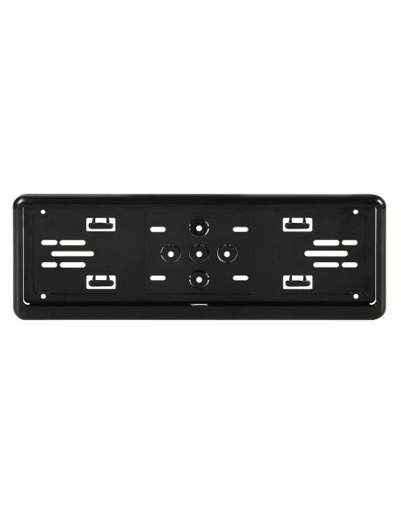 Portatarga anteriore auto universale in ABS nero 19926