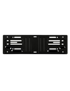 Portatarga anteriore auto universale in acciaio nero 19922