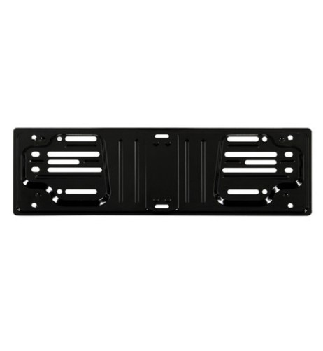 Portatarga anteriore auto universale in acciaio nero 19922