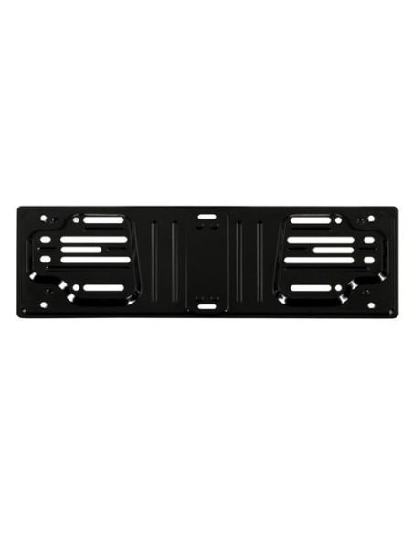 Portatarga anteriore auto universale in acciaio nero 19922