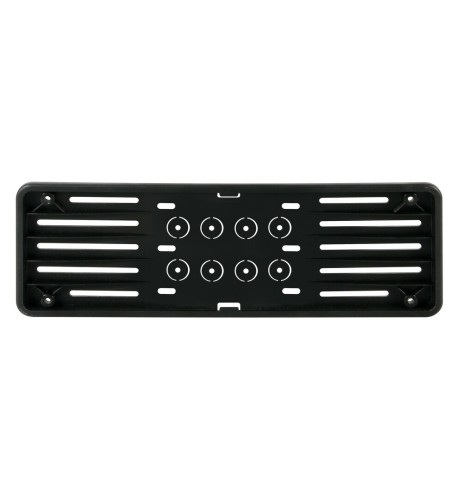 Portatarga anteriore auto universale in polipropilene nero 19921