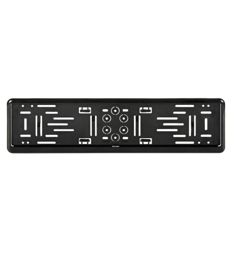 Portatarga posteriore auto universale in ABS nero 19906